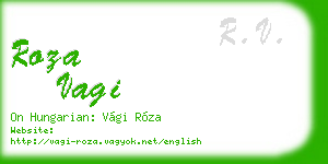 roza vagi business card